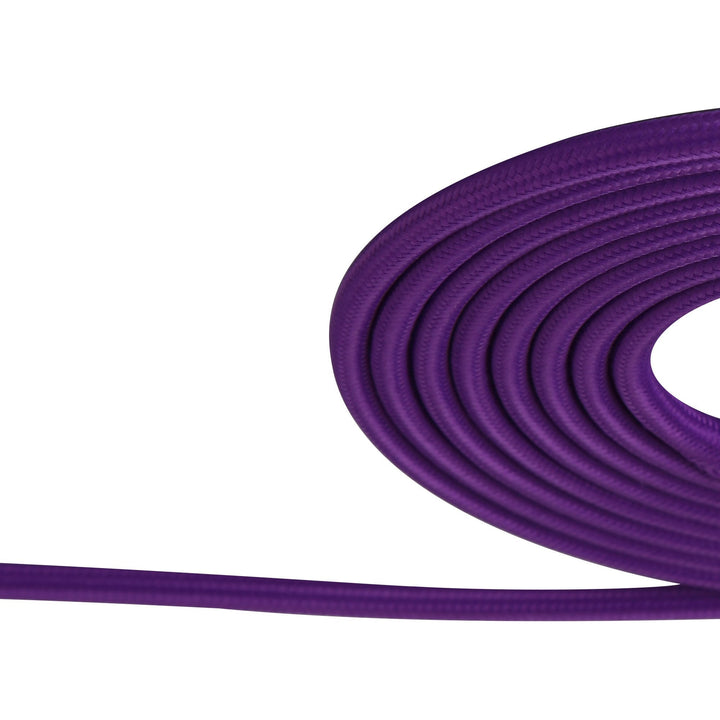 Nelson Lighting NL8080/M9 Apollo 1m Purple Braided 2 Core 0.75mm Cable VDE Approved