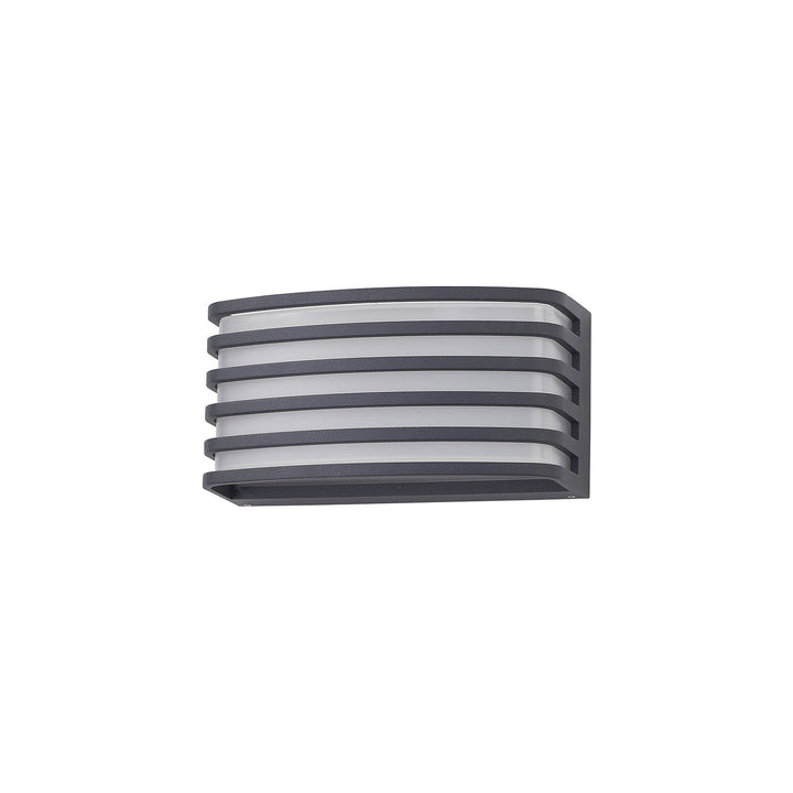 Nelson Lighting NL93709 Bagen 1 Light Outdoor Wall Light Anthracite Opal