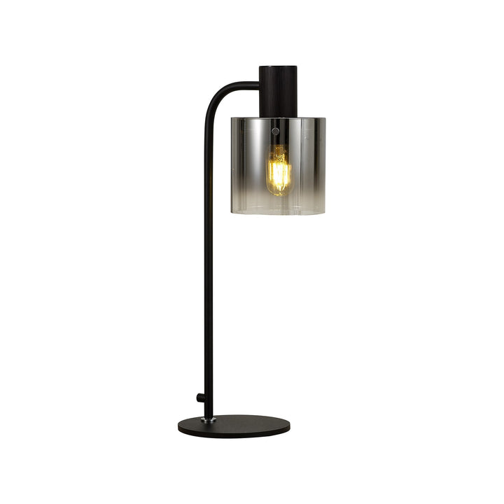 Nelson Lighting NL91599 | Blade | 1-Light Table Lamp in Black and Polished Chrome