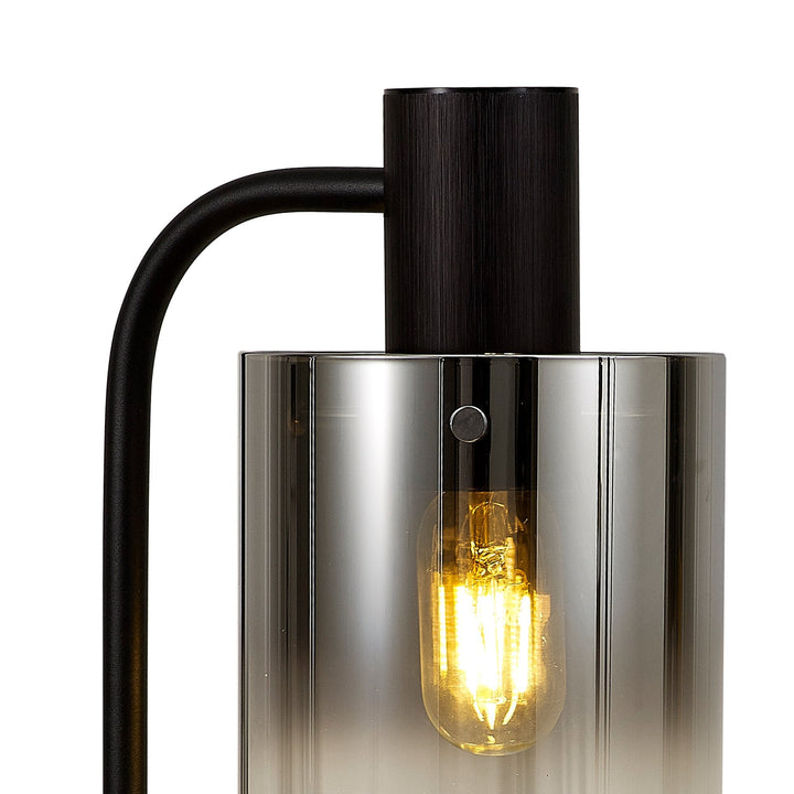 Nelson Lighting NL91599 | Blade | 1-Light Table Lamp in Black and Polished Chrome