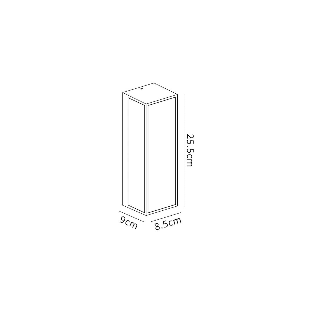 Nelson Lighting NL85739 Habana 1 Light Outdoor Wall Light Anthracite