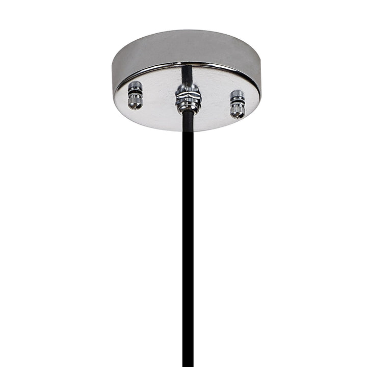 Nelson Lighting NL92639 Julia 1 Light Outdoor Pendant Titanium Silver Polished Chrome
