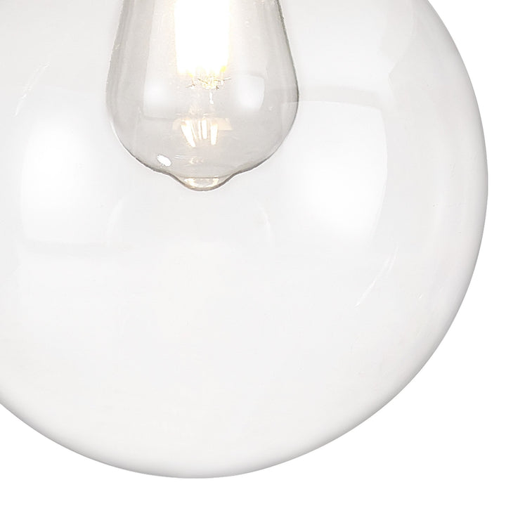Nelson Lighting NL92639 Julia 1 Light Outdoor Pendant Titanium Silver Polished Chrome