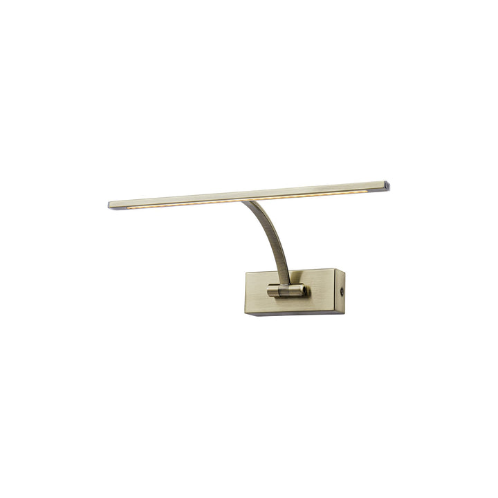 Nelson Lighting NL7832AB9 Penton 1 LED Picture Light Antique Brass Fosted