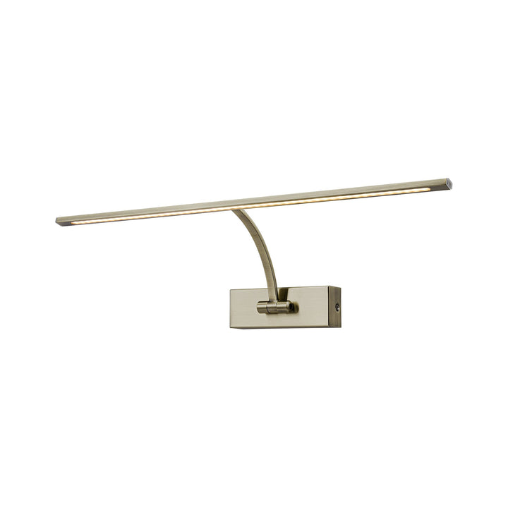Nelson Lighting NL7833AB9 Penton 1 LED Picture Light Antique Brass Fosted