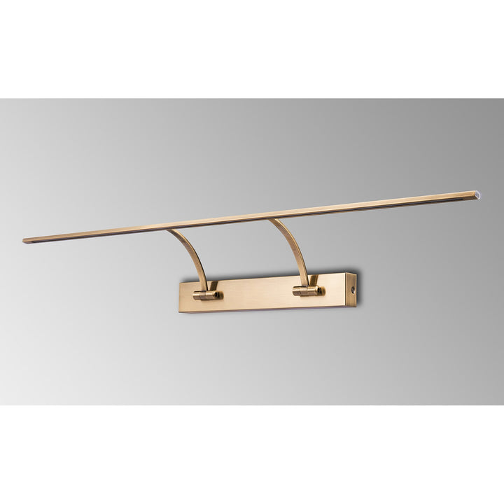 Nelson Lighting NL7835AB9 Penton 1 LED Picture Light Antique Brass Fosted