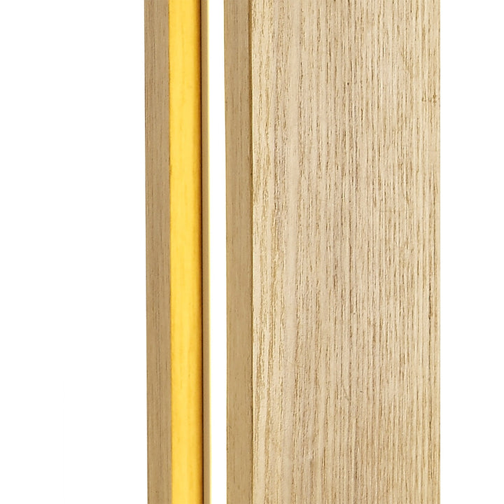 Nelson Lighting NL71909 Aline Table Lamp LED Medium Oak/Matt White