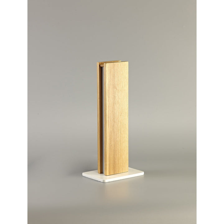 Nelson Lighting NL71909 Aline Table Lamp LED Medium Oak/Matt White