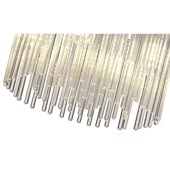 Nelson Lighting NL70589 Annie Bathroom Ceiling 4 Light Polished Chrome/Clear Glass
