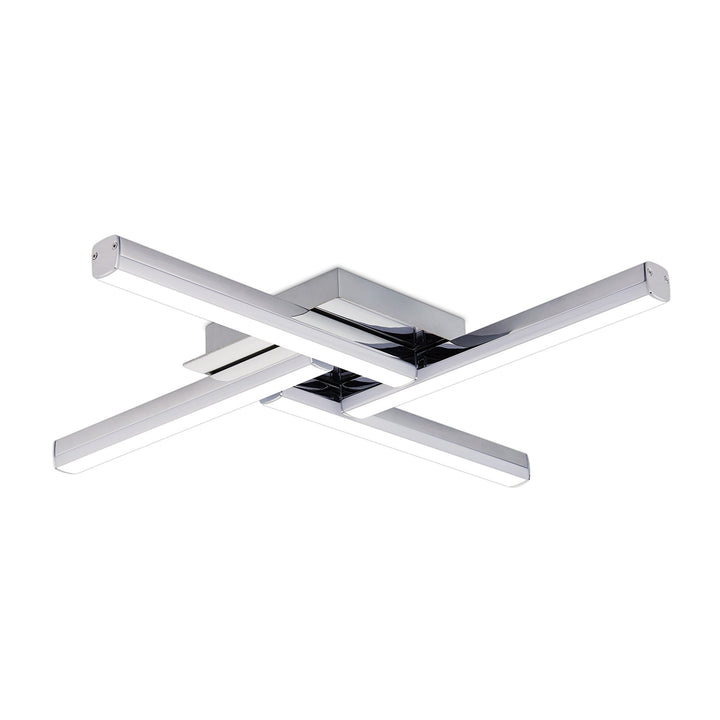 Nelson Lighting NL70299 Alfie 4 Light Ceiling LED IP44 Polished Chrome