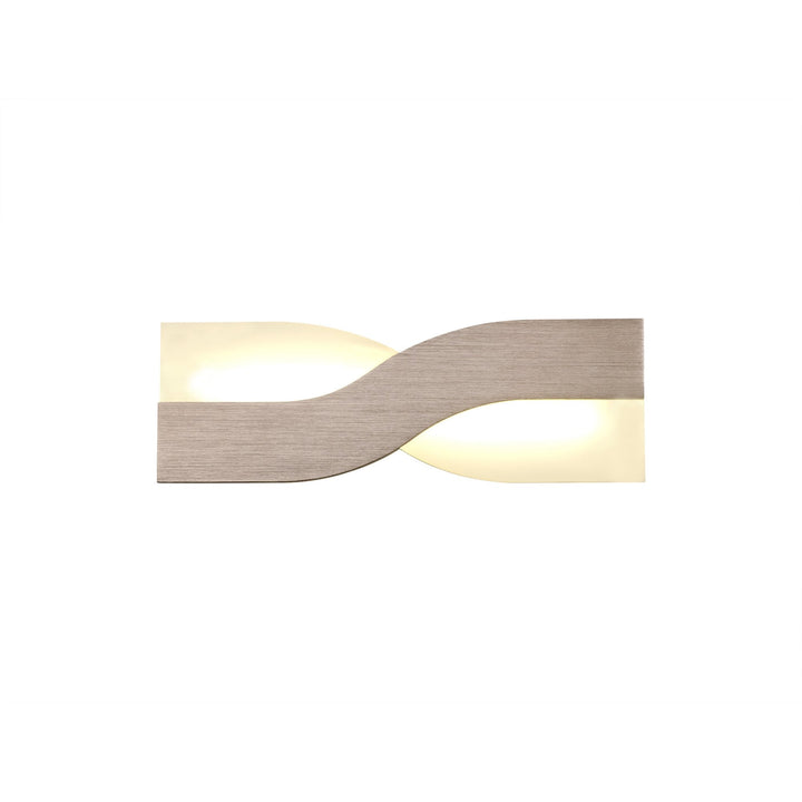 Nelson Lighting NL70409 Abe Wall Lamp LED Brushed Brown/Frosted White