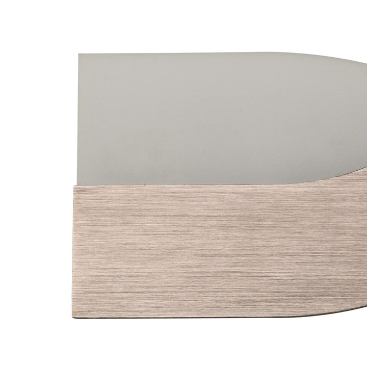 Nelson Lighting NL70409 Abe Wall Lamp LED Brushed Brown/Frosted White