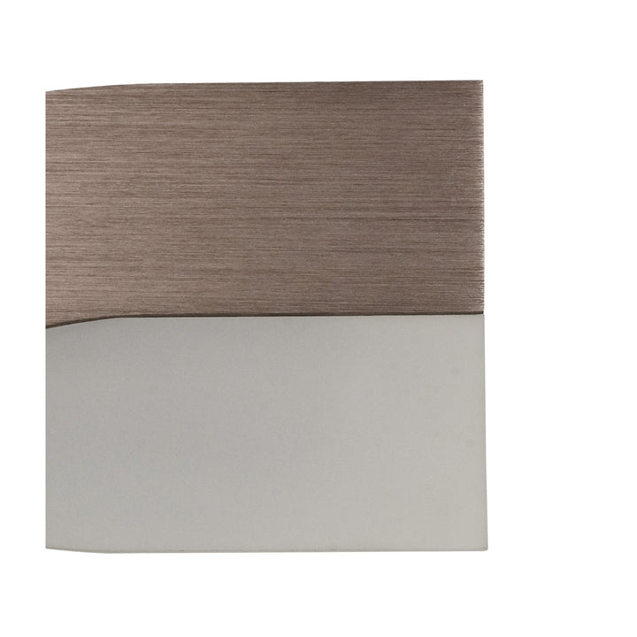 Nelson Lighting NL70409 Abe Wall Lamp LED Brushed Brown/Frosted White