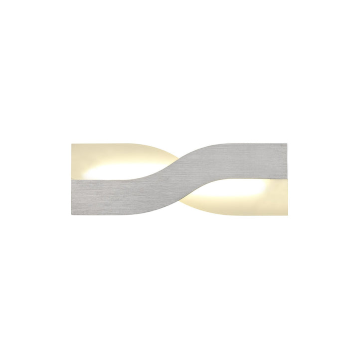 Nelson Lighting NL70419 Abe Wall Lamp LED Brushed Aluminium/Frosted White