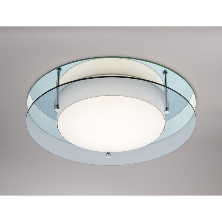 Nelson Lighting NL70479 Bart Bathroom Ceiling Light LED Smoked/Mirror