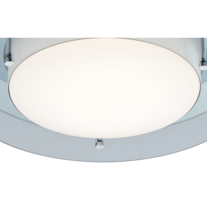 Nelson Lighting NL70479 Bart Bathroom Ceiling Light LED Smoked/Mirror