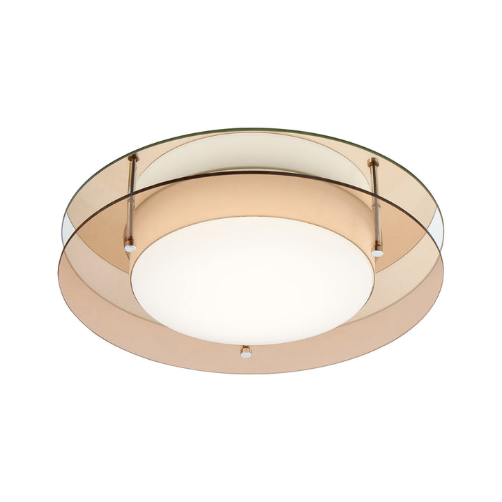Nelson Lighting NL70489 Bart Bathroom Ceiling Light LED Amber/Mirror