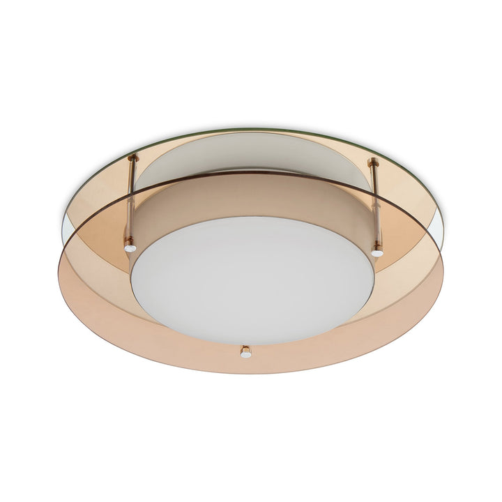 Nelson Lighting NL70489 Bart Bathroom Ceiling Light LED Amber/Mirror