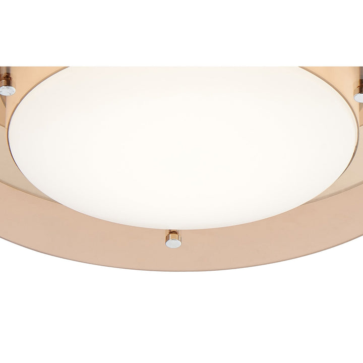 Nelson Lighting NL70489 Bart Bathroom Ceiling Light LED Amber/Mirror