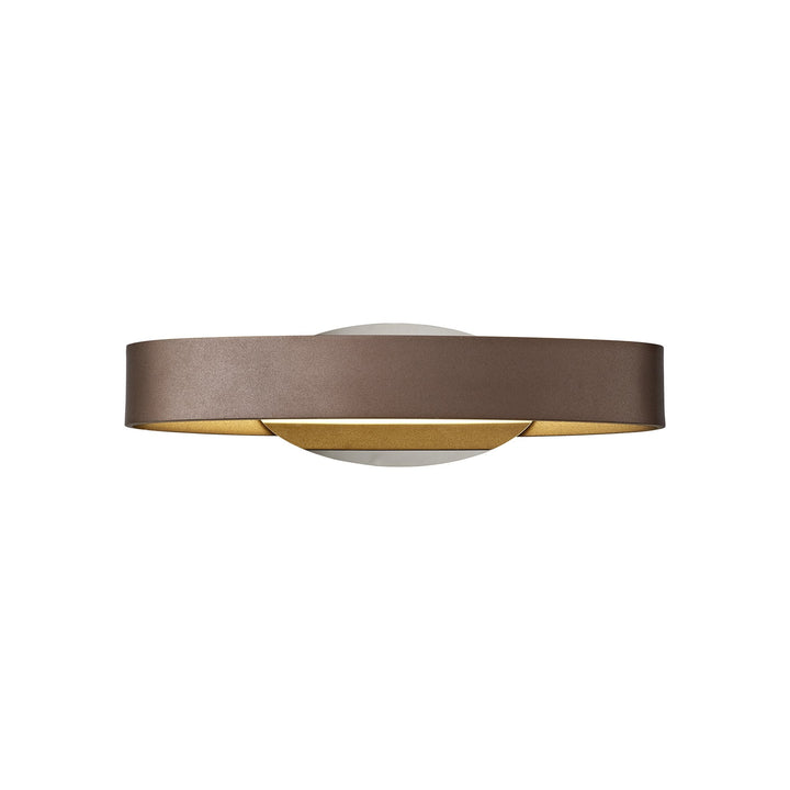 Nelson Lighting NL70399 Barry Wall Lamp LED Satin Brown/Polished Chrome