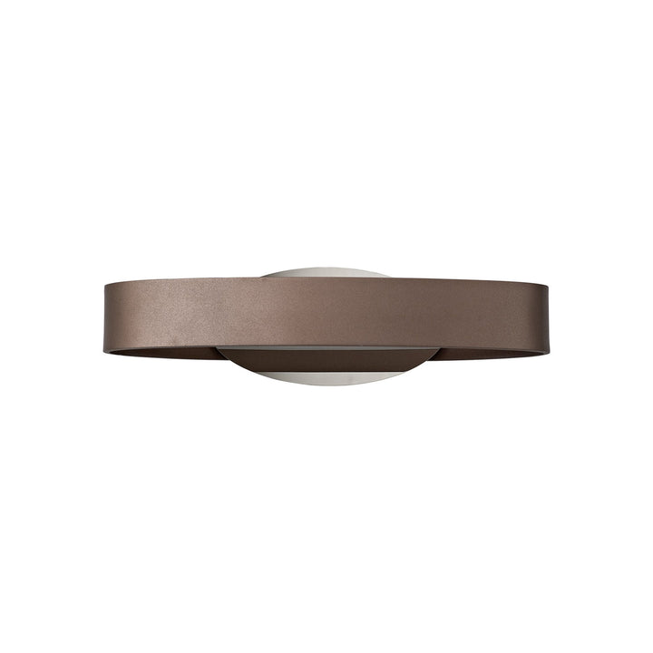 Nelson Lighting NL70399 Barry Wall Lamp LED Satin Brown/Polished Chrome