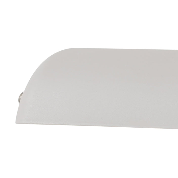 Nelson Lighting NL70039 Barnie Table Lamp 1 Light With Toggle Switch Satin Nickel/Sand White