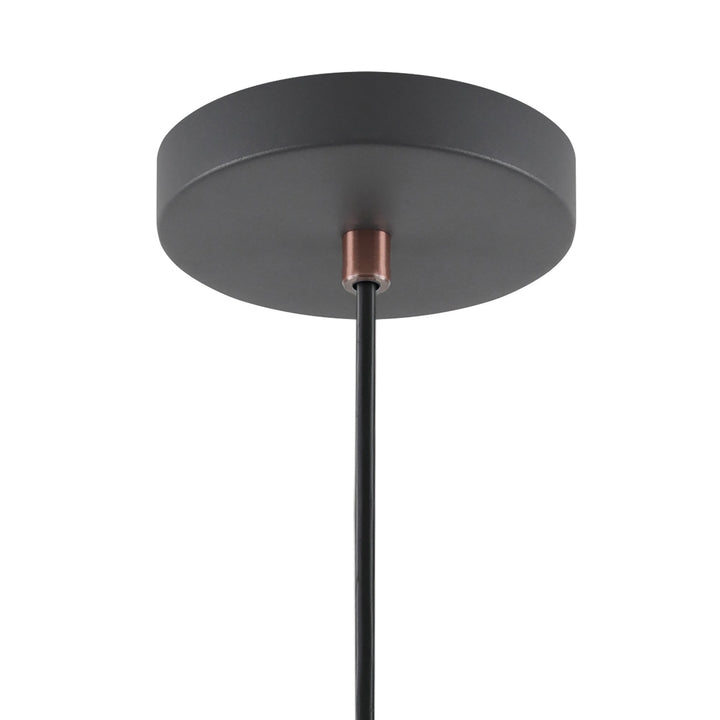 Nelson Lighting NL70139 Barnie Small Pendant Sand Black/Copper/White