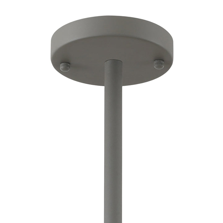 Nelson Lighting NL70209 Barnie Telescopic 5 Light Pendant Sand Grey/Copper/White