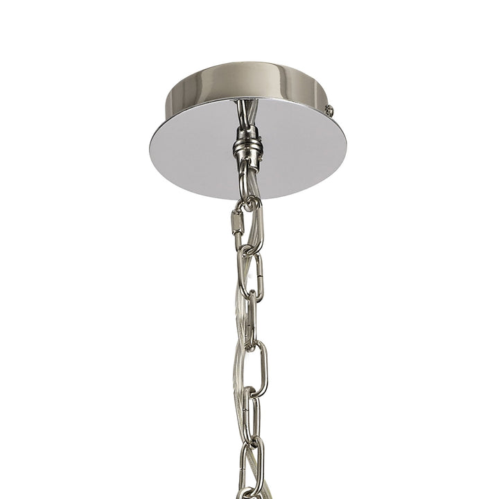 Nelson Lighting NL73099 Darling 3 Light Pendant/Semi Ceiling Polished Nickel