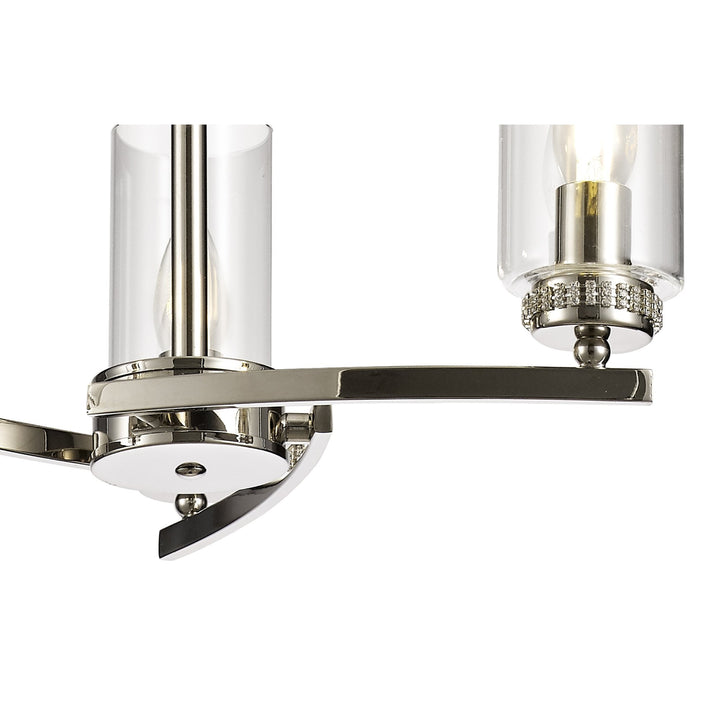 Nelson Lighting NL73099 Darling 3 Light Pendant/Semi Ceiling Polished Nickel