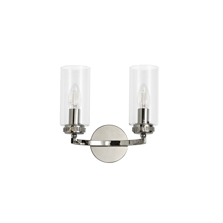 Nelson Lighting NL73139 Darling Wall Lamp Switched 2 Light Polished Nickel