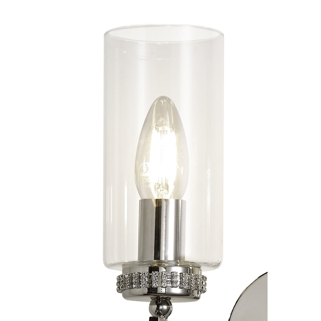 Nelson Lighting NL73139 Darling Wall Lamp Switched 2 Light Polished Nickel