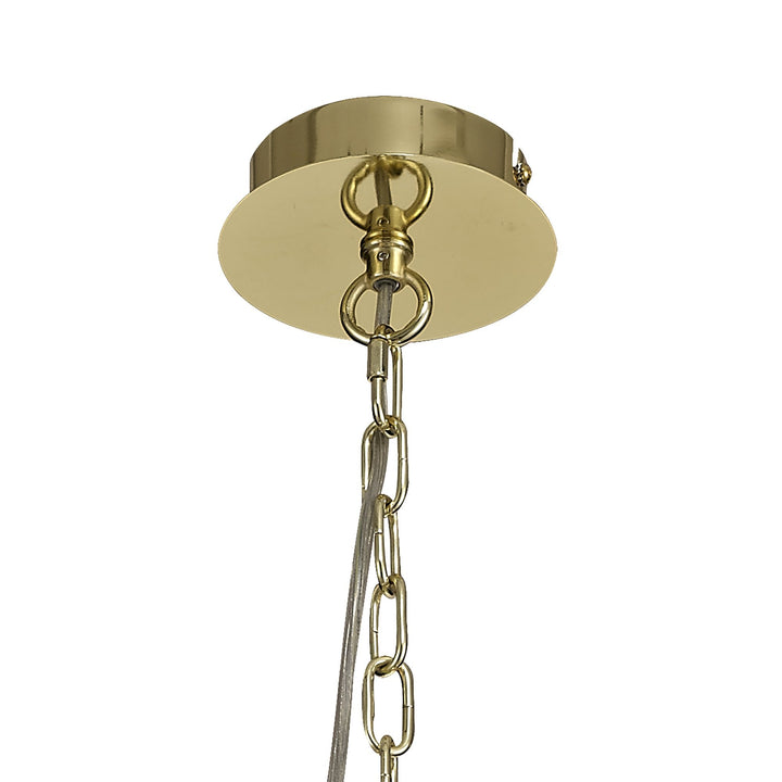 Nelson Lighting NL73209 Darling Pendant/Semi Ceiling 3 Light Polished Gold