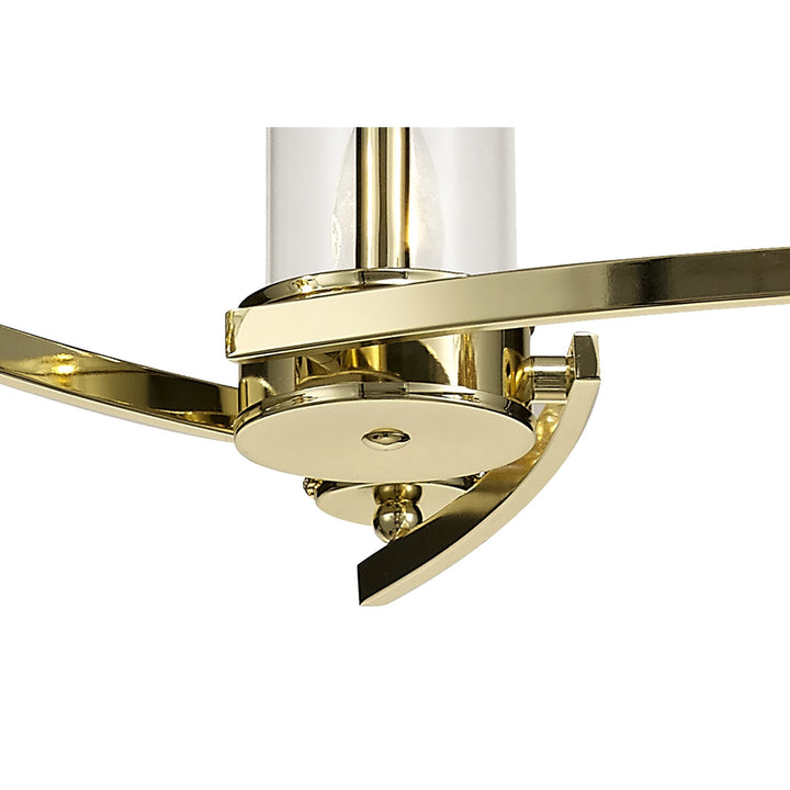 Nelson Lighting NL73209 Darling Pendant/Semi Ceiling 3 Light Polished Gold