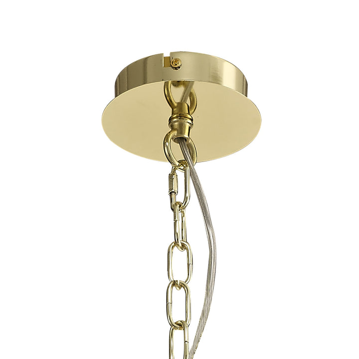 Nelson Lighting NL73219 Darling Pendant/Semi Ceiling 5 Light Polished Gold