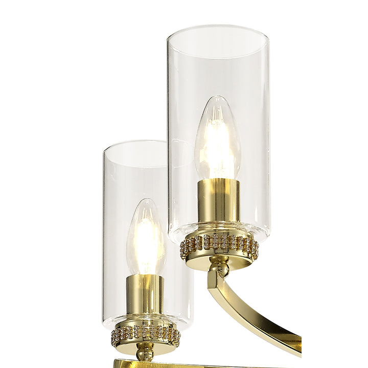 Nelson Lighting NL73219 Darling Pendant/Semi Ceiling 5 Light Polished Gold