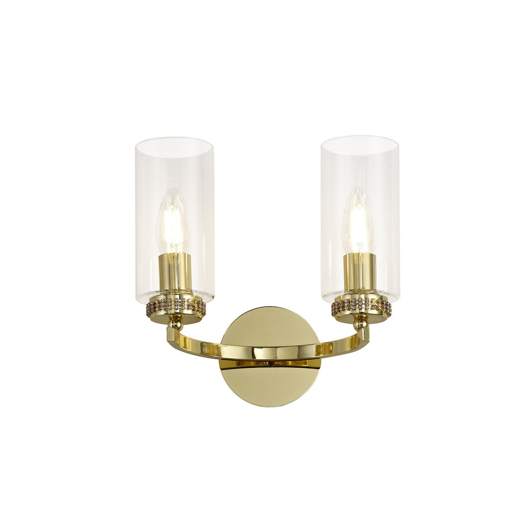Nelson Lighting NL73249 Darling Wall Lamp Switched 2 Light Polished Gold