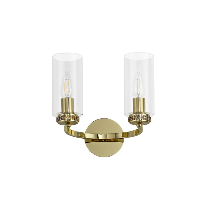 Nelson Lighting NL73249 Darling Wall Lamp Switched 2 Light Polished Gold