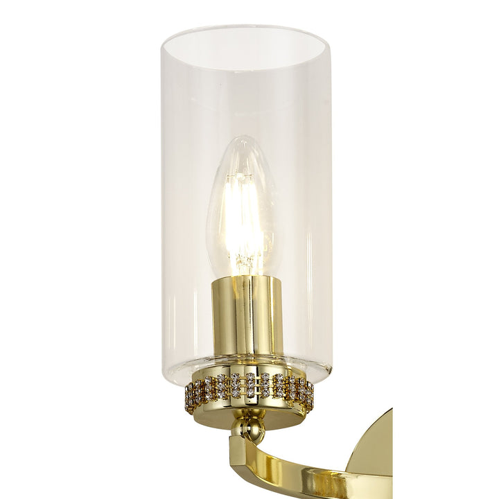 Nelson Lighting NL73249 Darling Wall Lamp Switched 2 Light Polished Gold