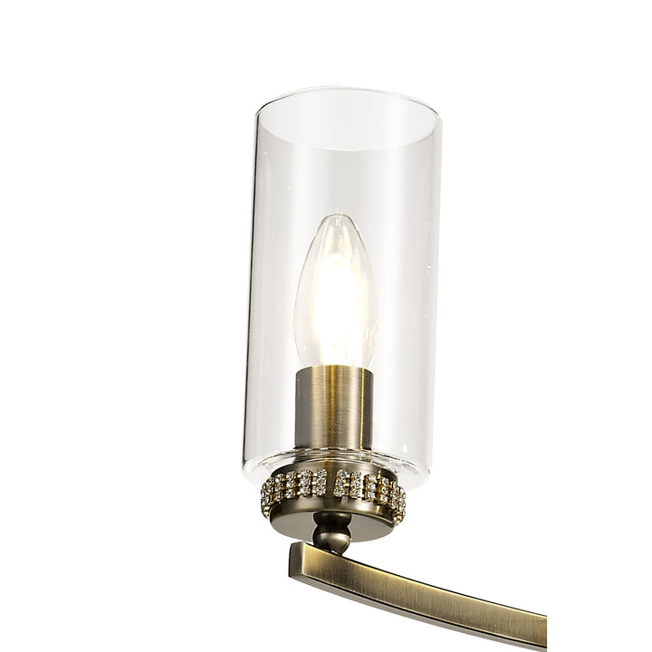 Nelson Lighting NL73259 Darling Pendant/Semi Ceiling 3 Light Antique Brass