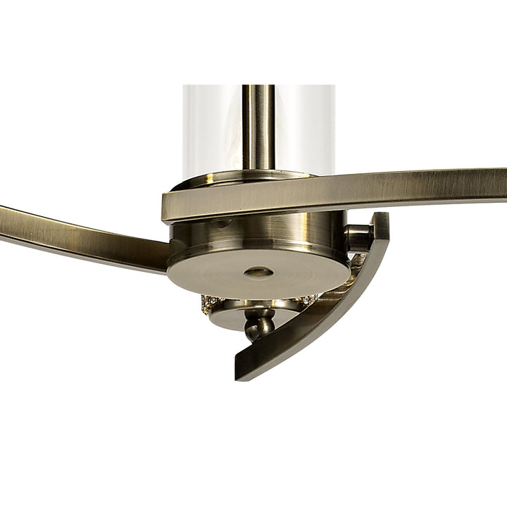 Nelson Lighting NL73259 Darling Pendant/Semi Ceiling 3 Light Antique Brass