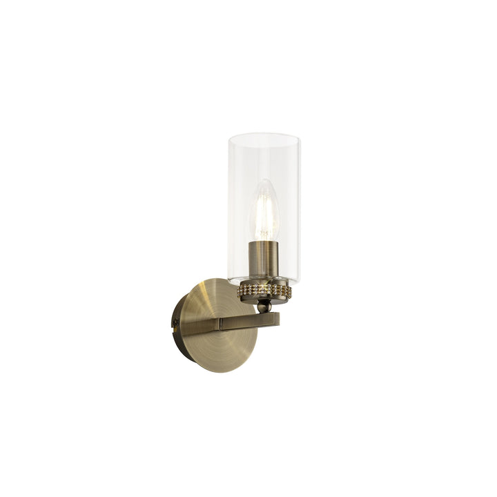 Nelson Lighting NL73289 Darling Wall Lamp Switched 1 Light Antique Brass