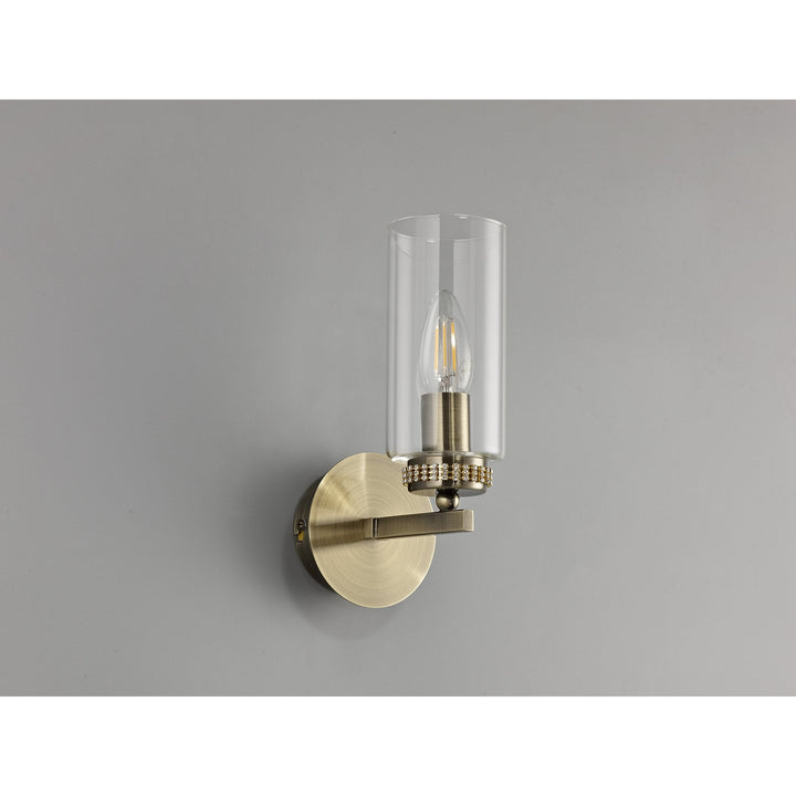 Nelson Lighting NL73289 Darling Wall Lamp Switched 1 Light Antique Brass