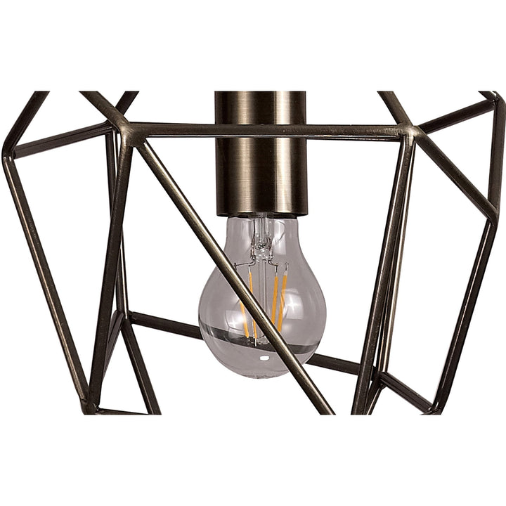 Nelson Lighting NL71319 Davie Medium Pendant 1 Light Antique Brass