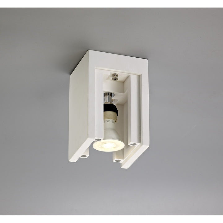 Nelson Lighting NL71399 Inigo Ceiling 1 Light White Paintable Gypsum