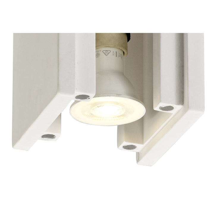 Nelson Lighting NL71399 Inigo Ceiling 1 Light White Paintable Gypsum