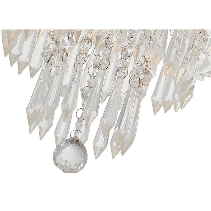 Nelson Lighting NL70569 Isabelle Bathroom Ceiling Light 4 Light Polished Chrome/Crystal