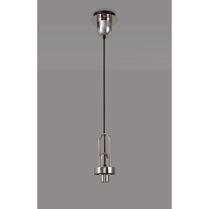 Nelson Lighting NL77869 Acme Suspension Kit Polished Nickel/Matt Black