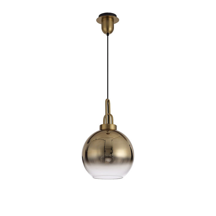 Nelson Lighting NL77909 Acme 30cm Globe Glass Brass Gold/Clear