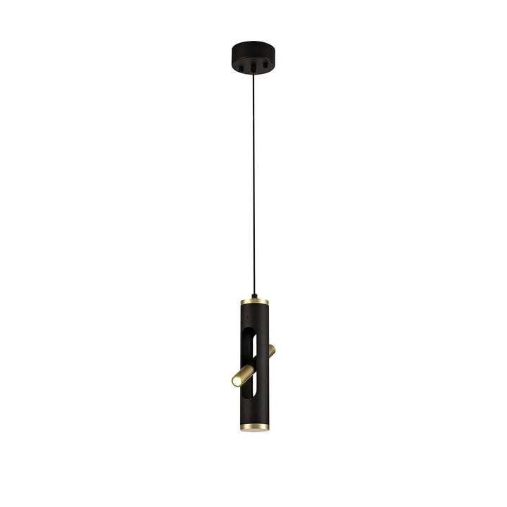 Nelson Lighting NL76699 Acoza Pendant LED Sand Black/Gold
